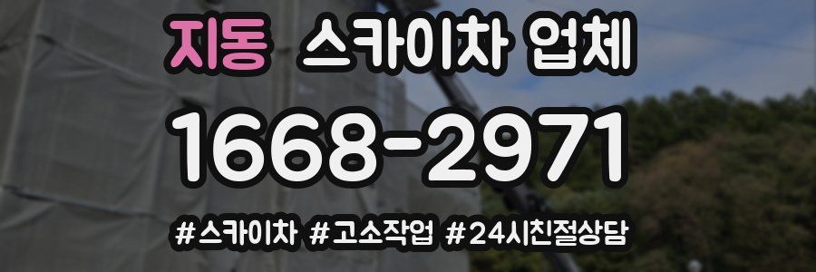 지동 스카이차 업체