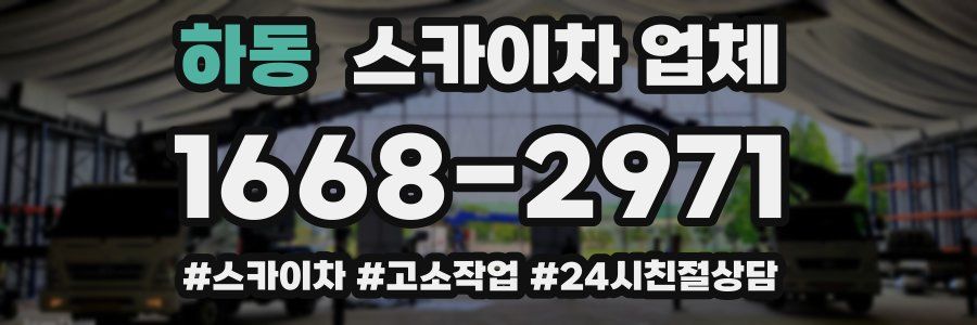하동 스카이차 업체