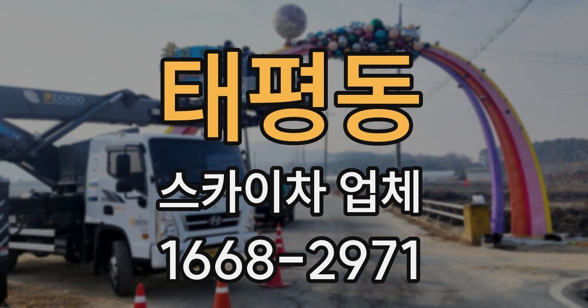 태평동 스카이차 업체