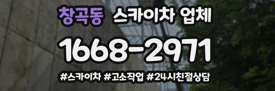 창곡동 스카이차 업체