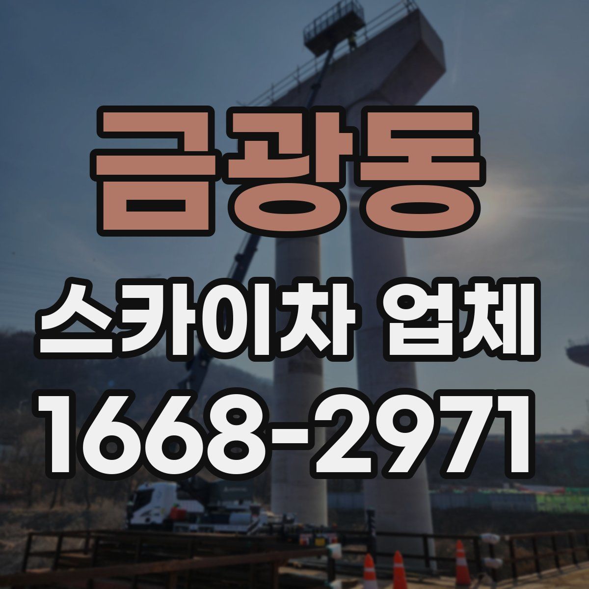 금광동 스카이차 업체