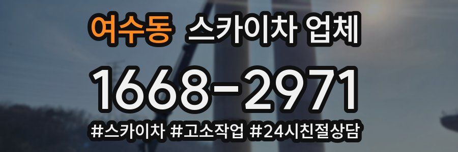 여수동 스카이차 업체