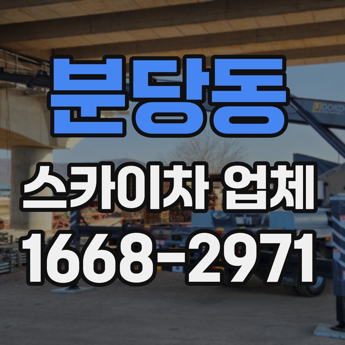 분당동 스카이차 업체