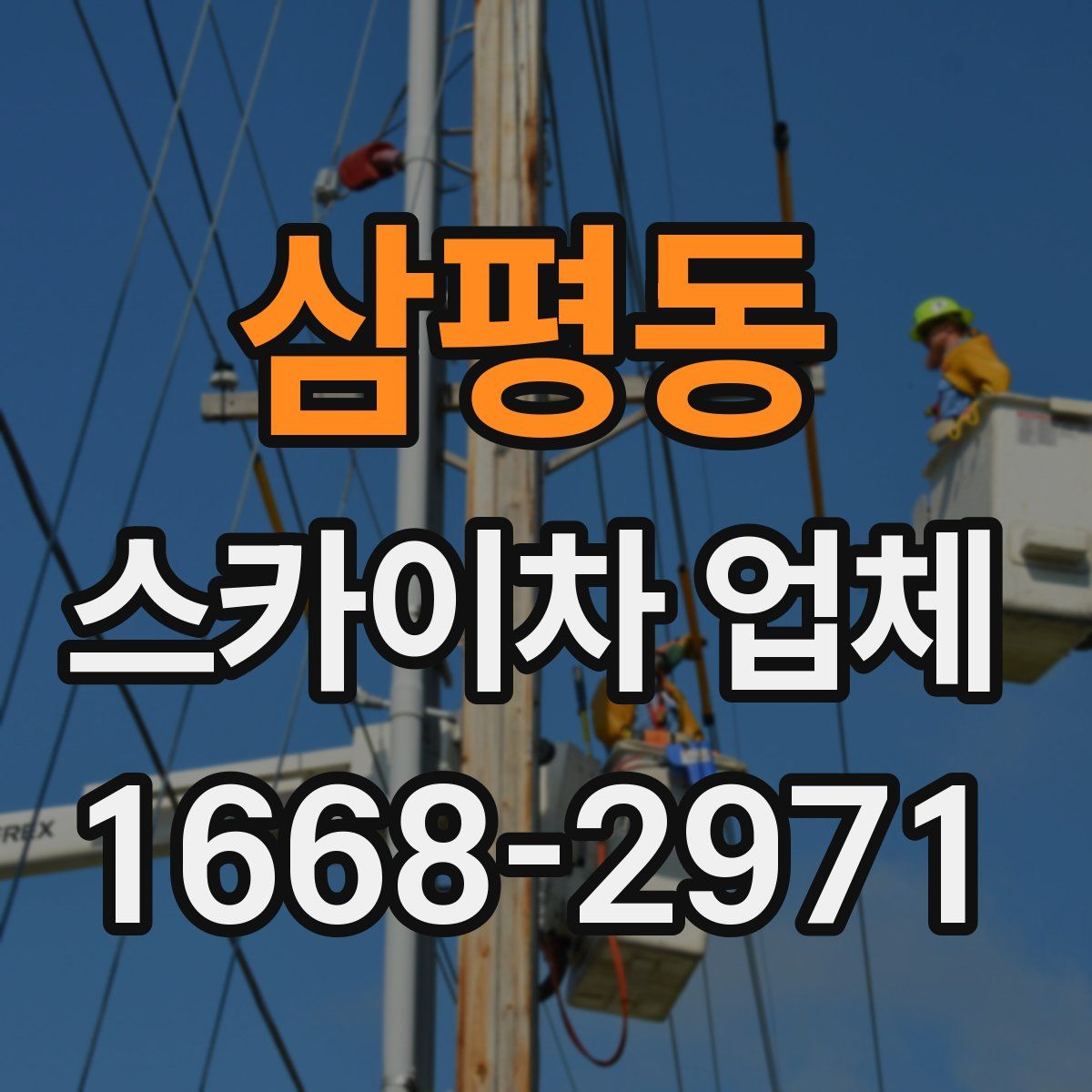 삼평동 스카이차 업체