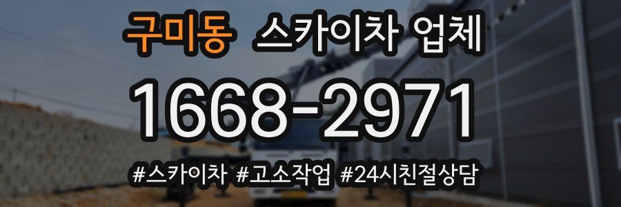 구미동 스카이차 업체
