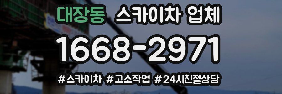 대장동 스카이차 업체