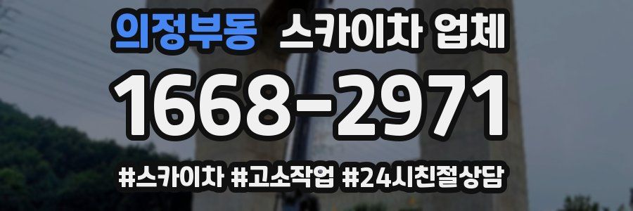 의정부동 스카이차 업체