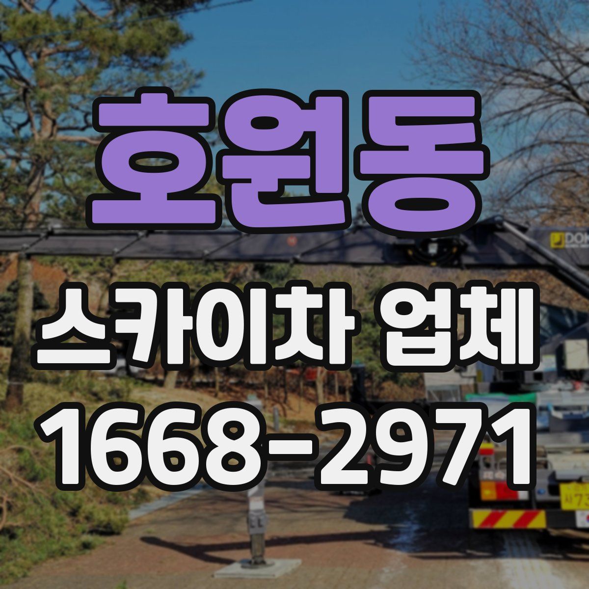 호원동 스카이차 업체