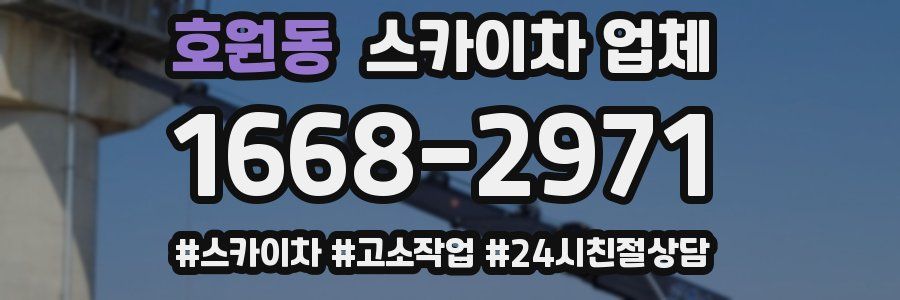 호원동 스카이차 업체