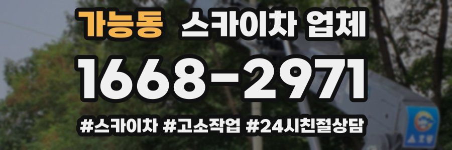 가능동 스카이차 업체