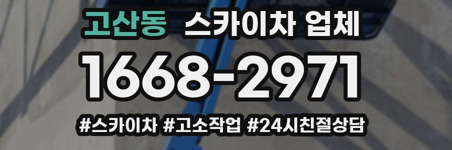 고산동 스카이차 업체