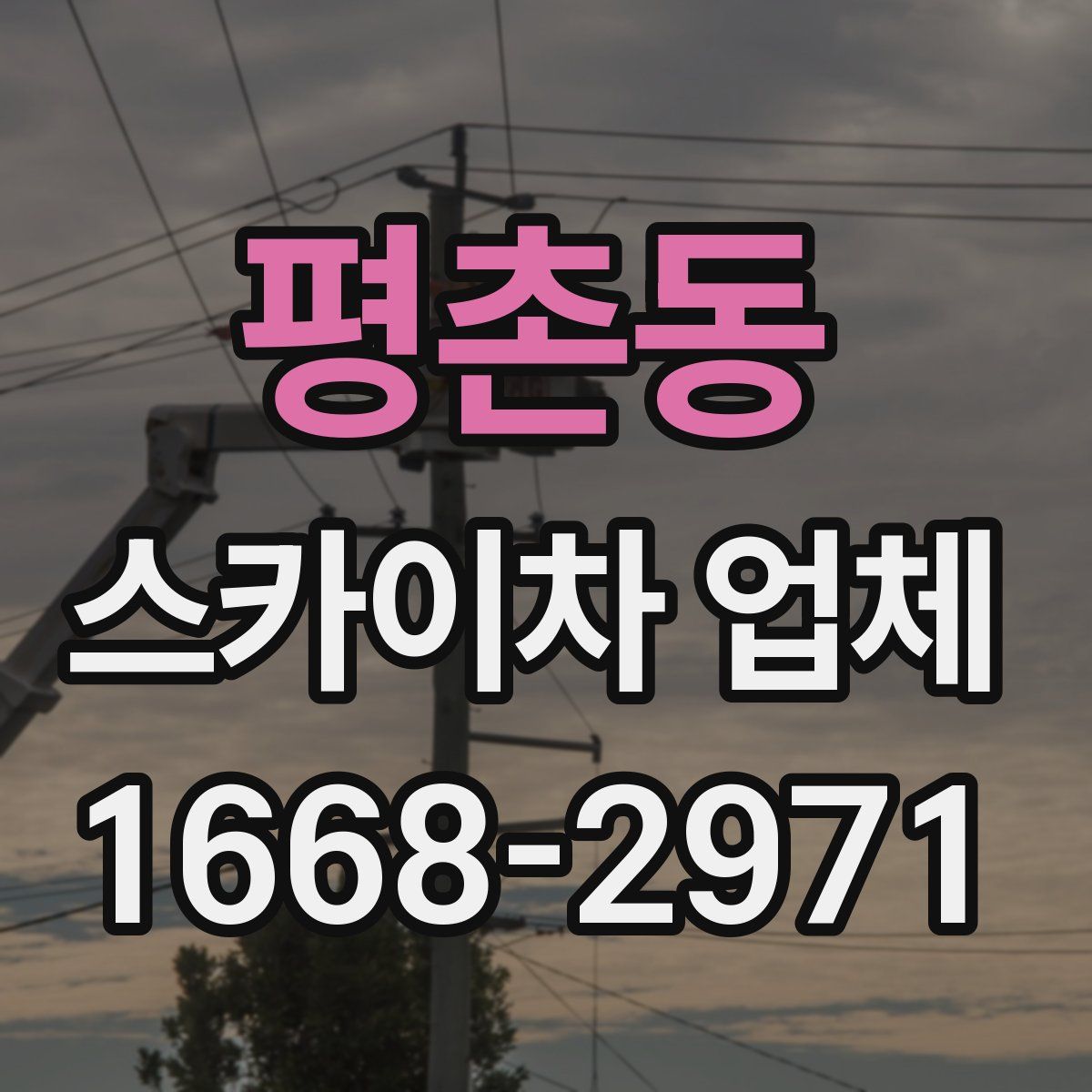 평촌동 스카이차 업체