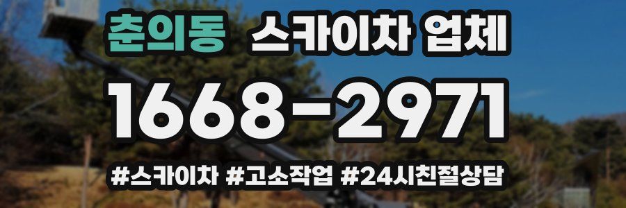 춘의동 스카이차 업체
