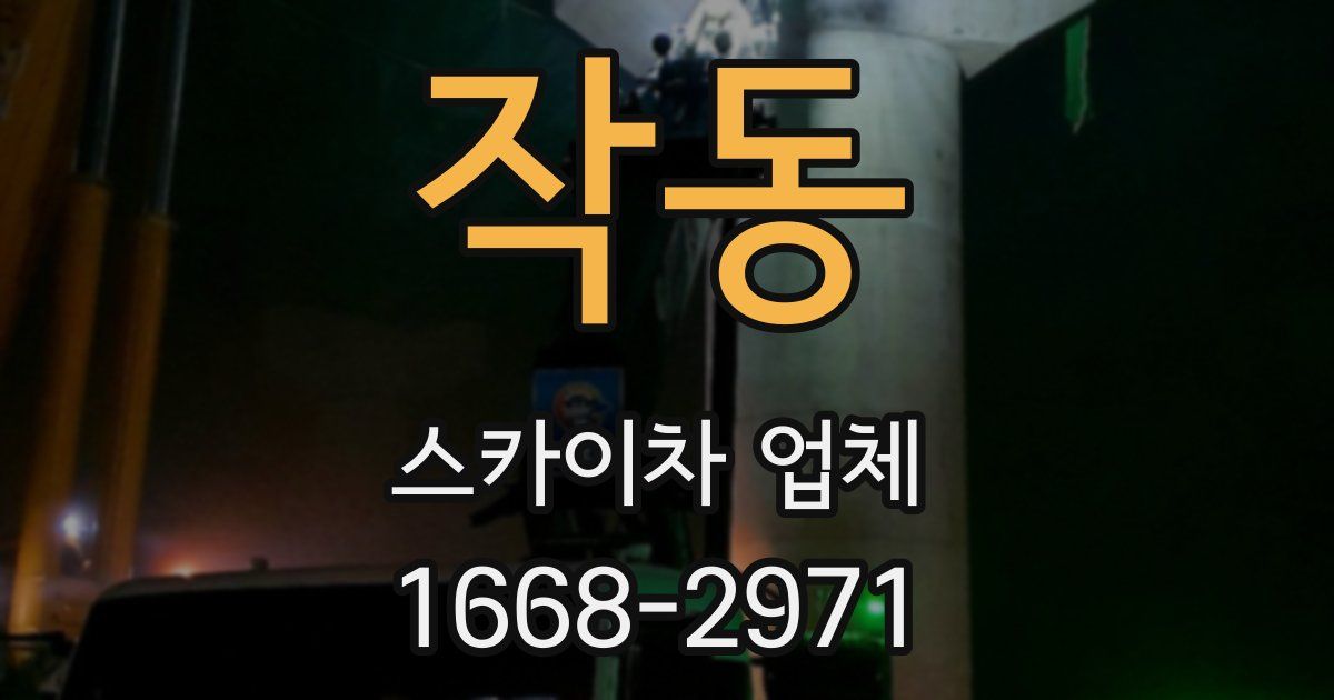 작동 스카이차 업체