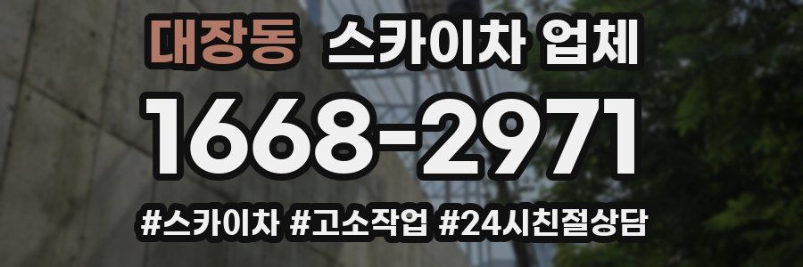 대장동 스카이차 업체