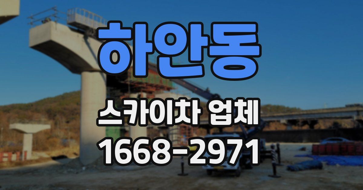 하안동 스카이차 업체