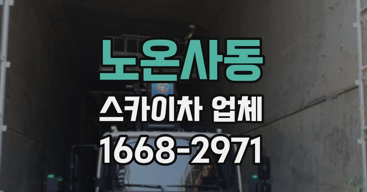 노온사동 스카이차 업체