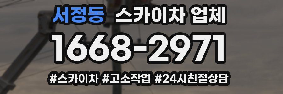 서정동 스카이차 업체