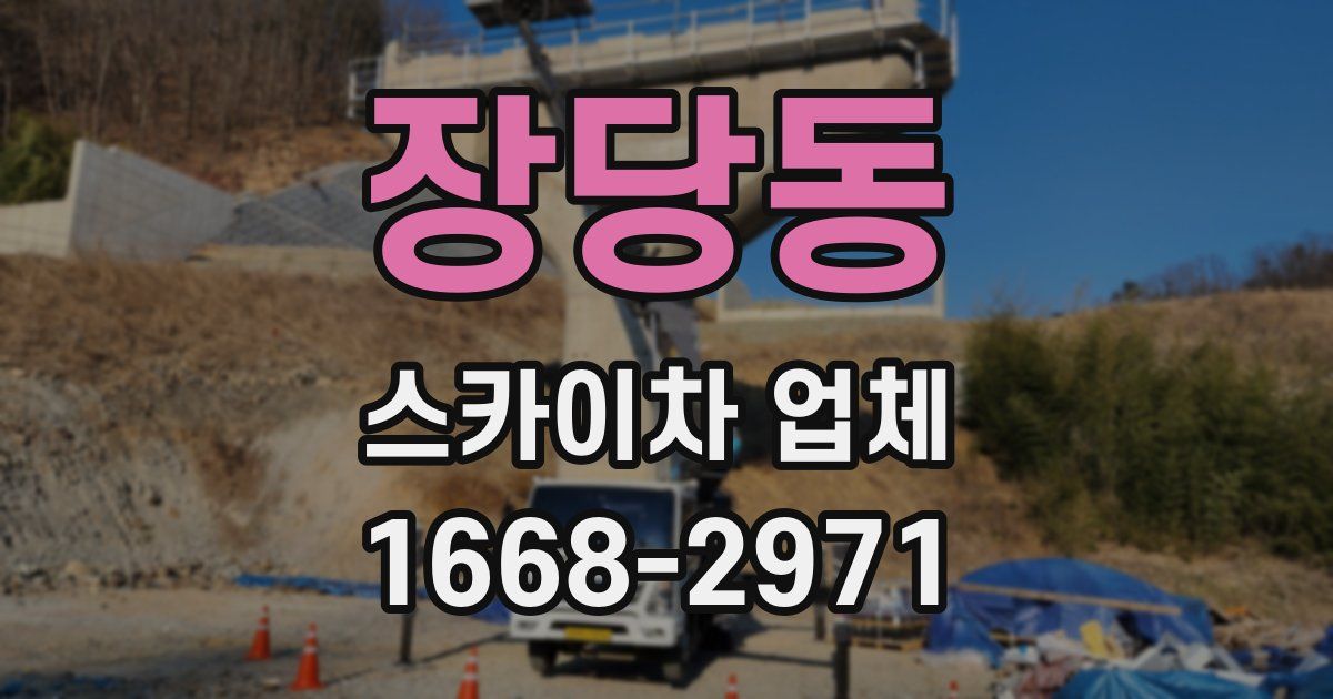 장당동 스카이차 업체
