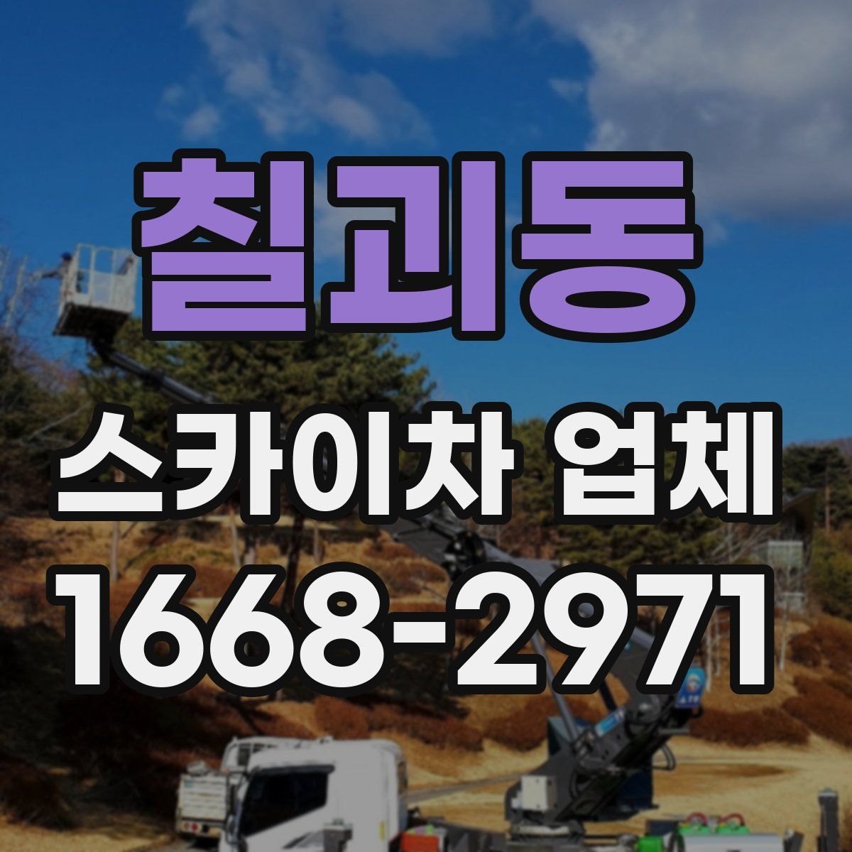 칠괴동 스카이차 업체