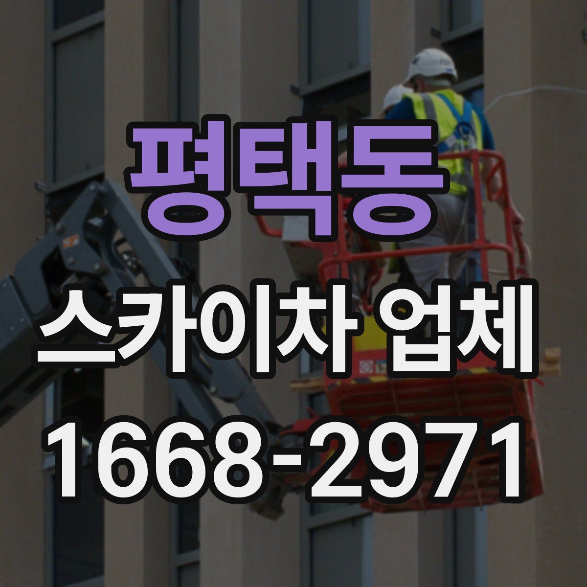 평택동 스카이차 업체