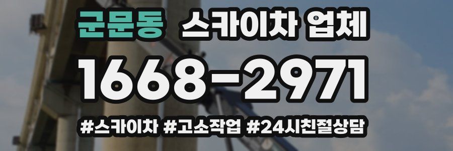 군문동 스카이차 업체