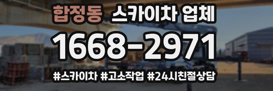 합정동 스카이차 업체