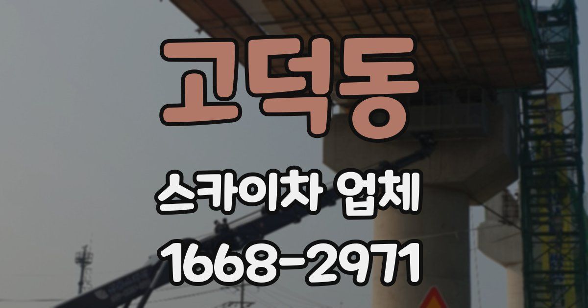 고덕동 스카이차 업체