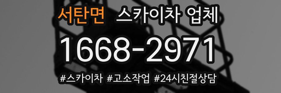 서탄면 스카이차 업체