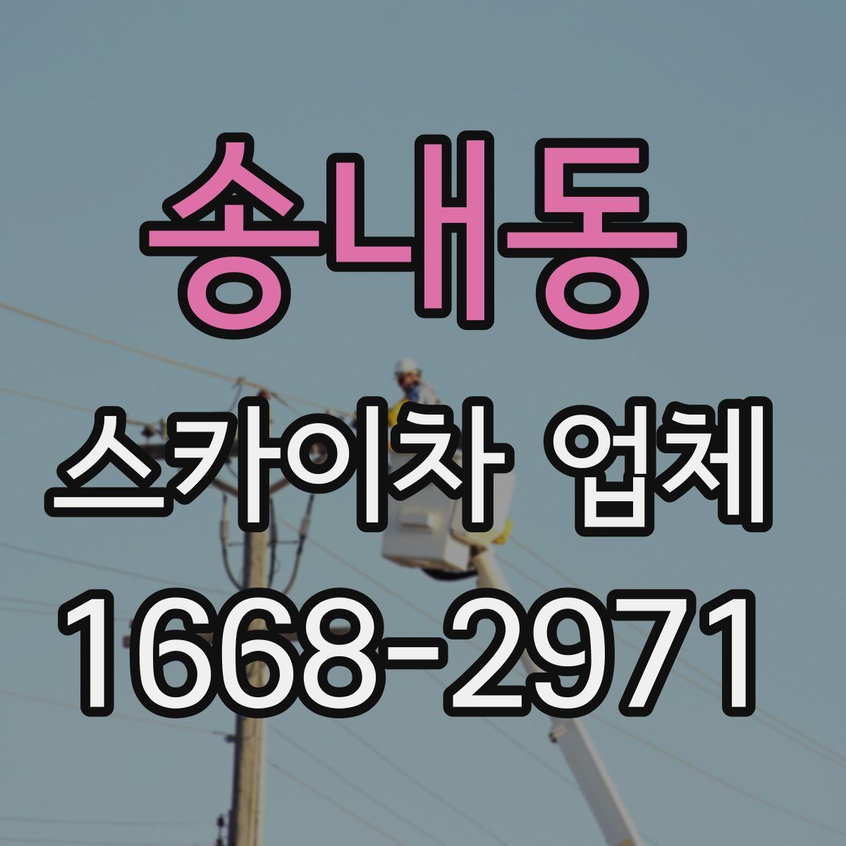 송내동 스카이차 업체