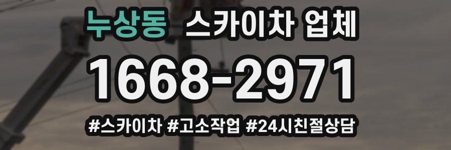 누상동 스카이차 업체
