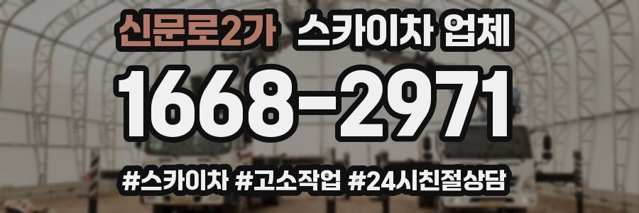 신문로2가 스카이차 업체