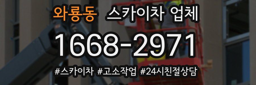 와룡동 스카이차 업체