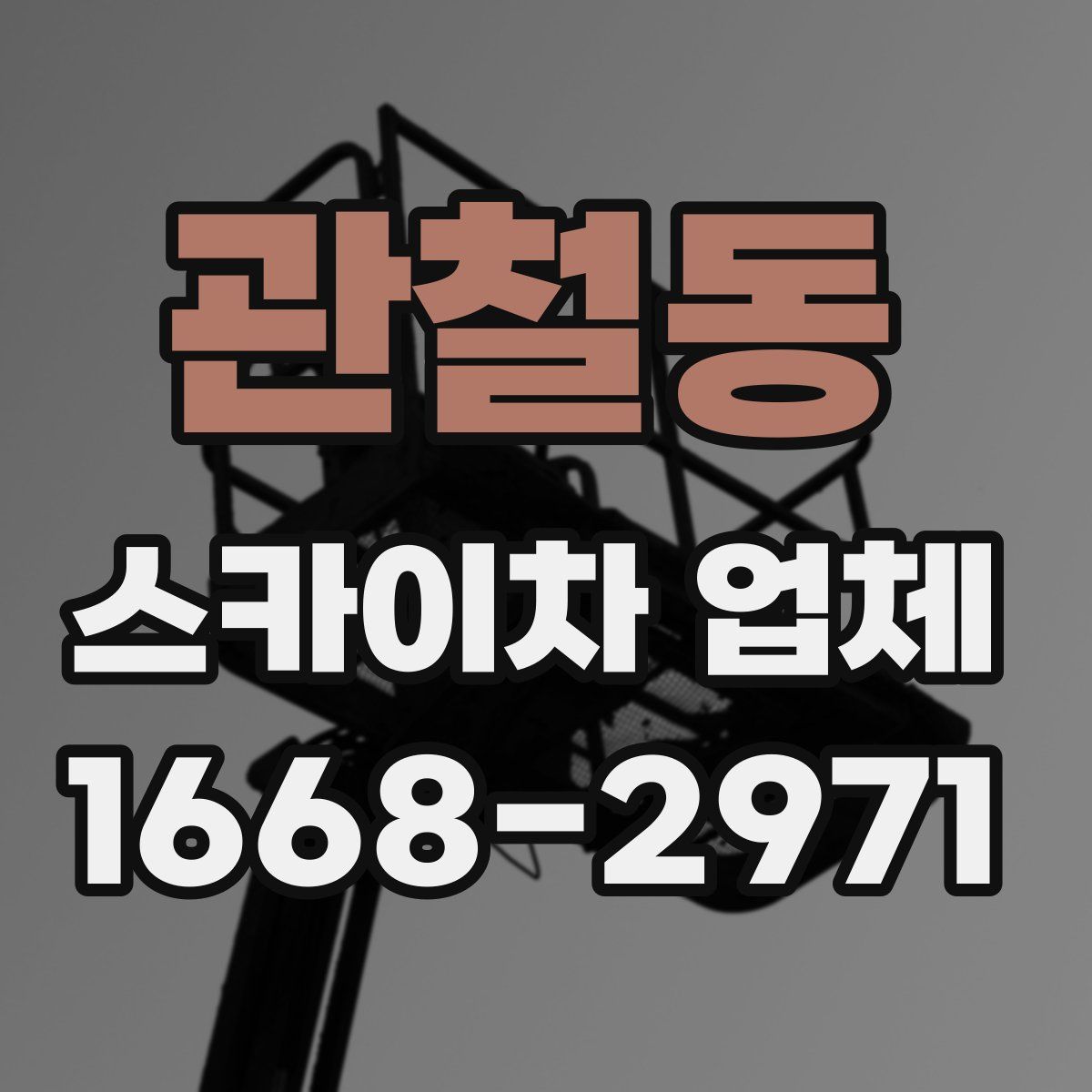관철동 스카이차 업체