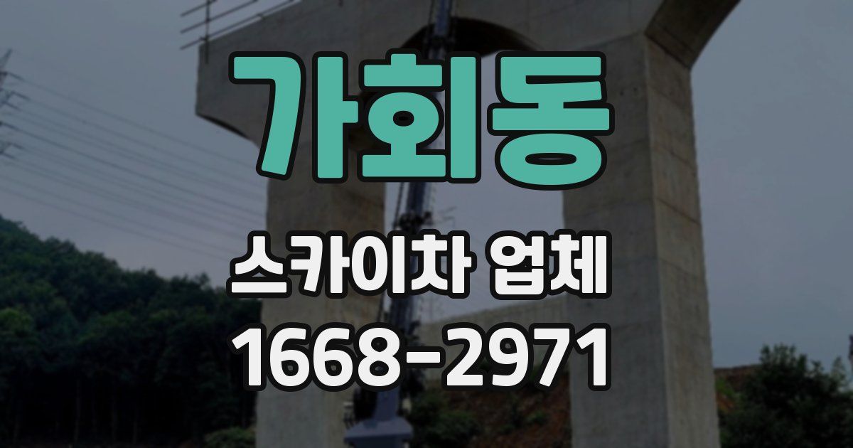 가회동 스카이차 업체