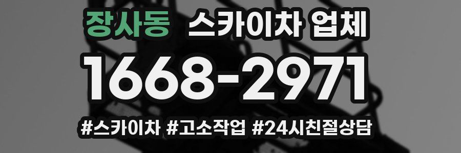 장사동 스카이차 업체