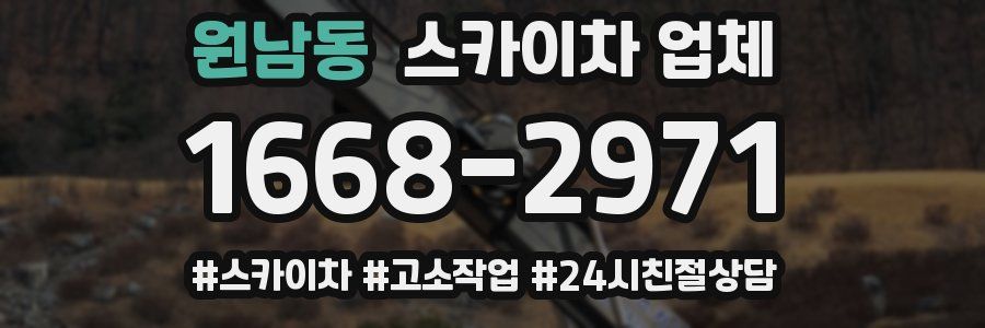 원남동 스카이차 업체