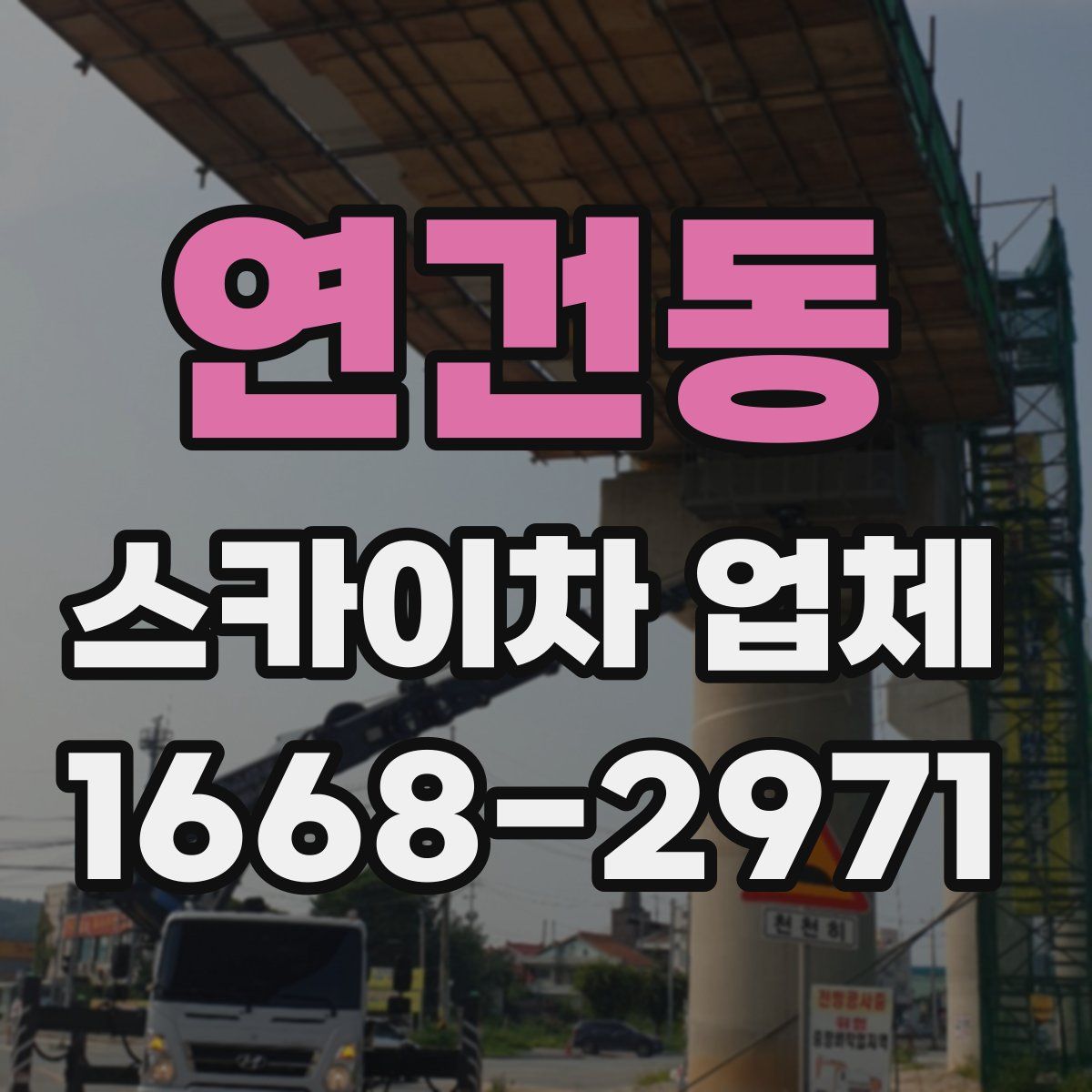 연건동 스카이차 업체