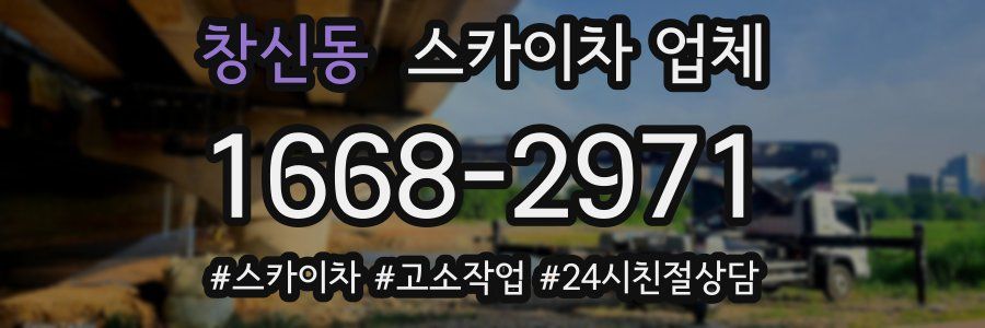 창신동 스카이차 업체