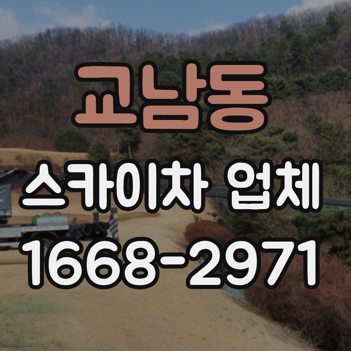 교남동 스카이차 업체