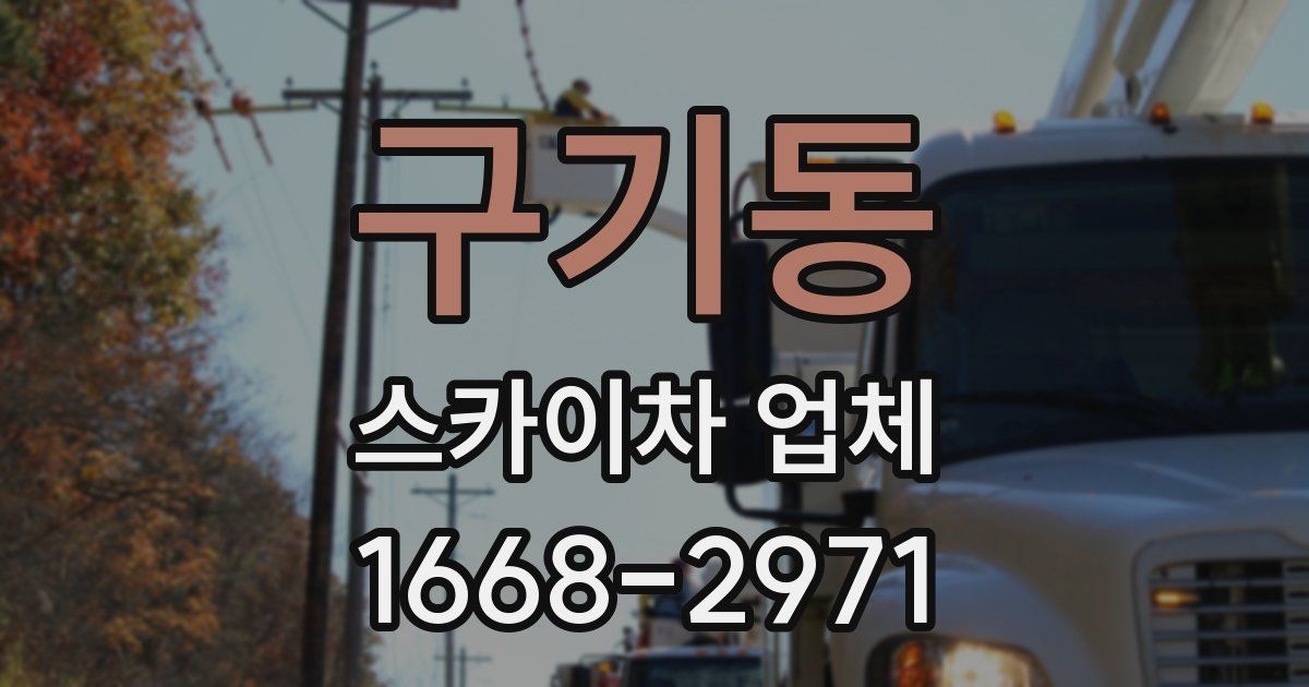 구기동 스카이차 업체
