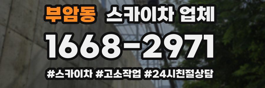 부암동 스카이차 업체