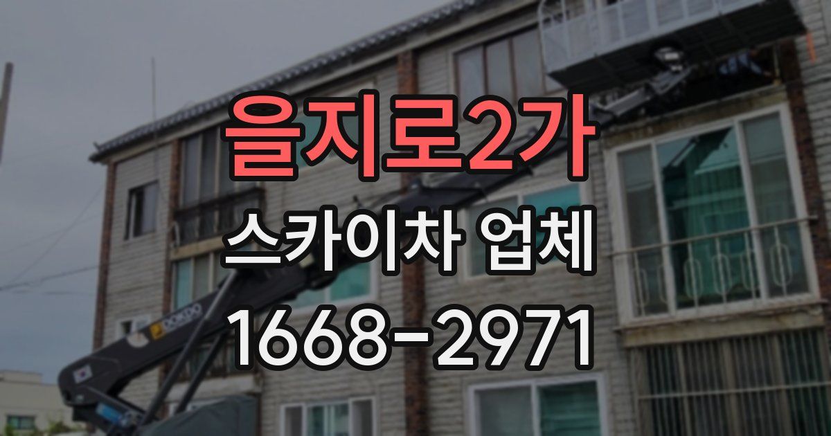 을지로2가 스카이차 업체