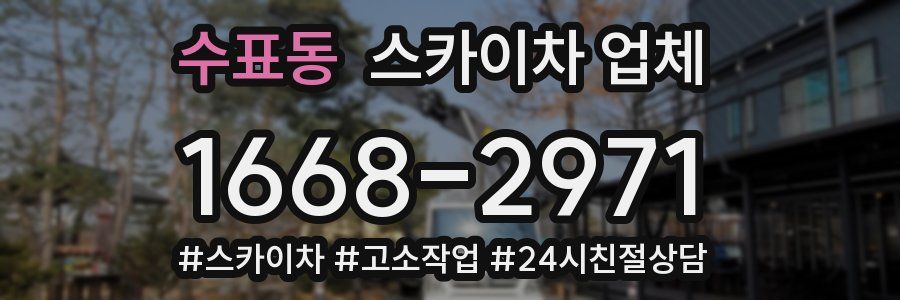수표동 스카이차 업체