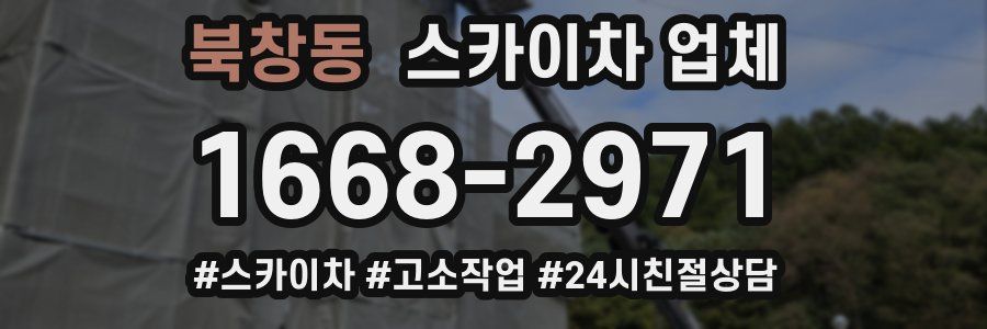 북창동 스카이차 업체