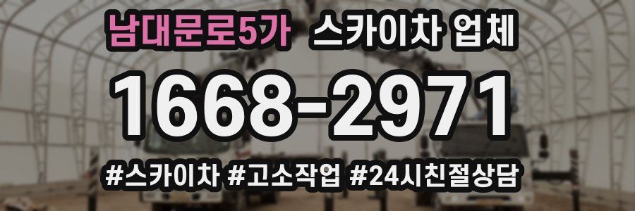 남대문로5가 스카이차 업체