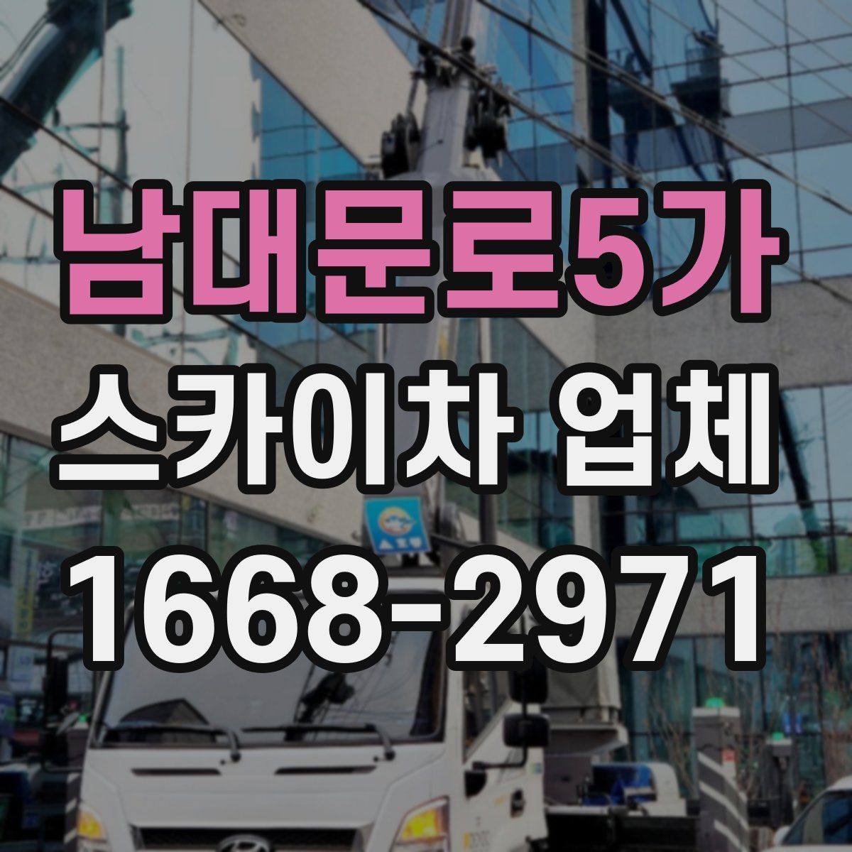 남대문로5가 스카이차 업체