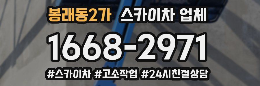 봉래동2가 스카이차 업체