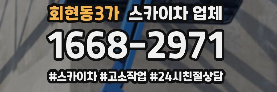 회현동3가 스카이차 업체