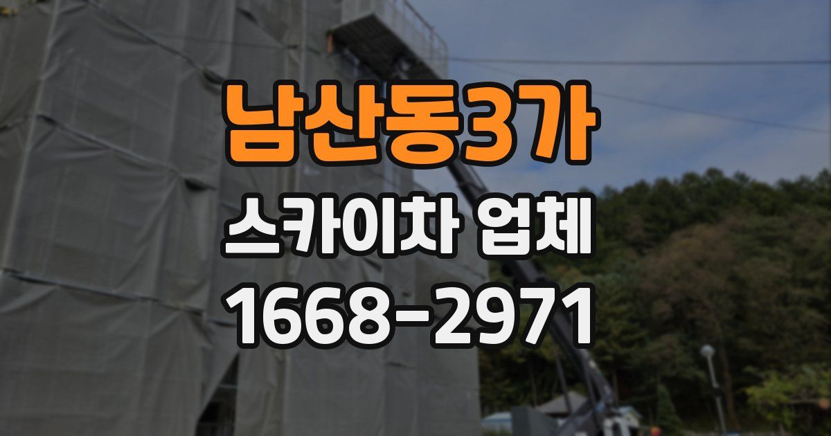 남산동3가 스카이차 업체